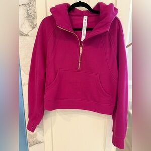 lululemon athletica Magenta Half-Zip Sweater